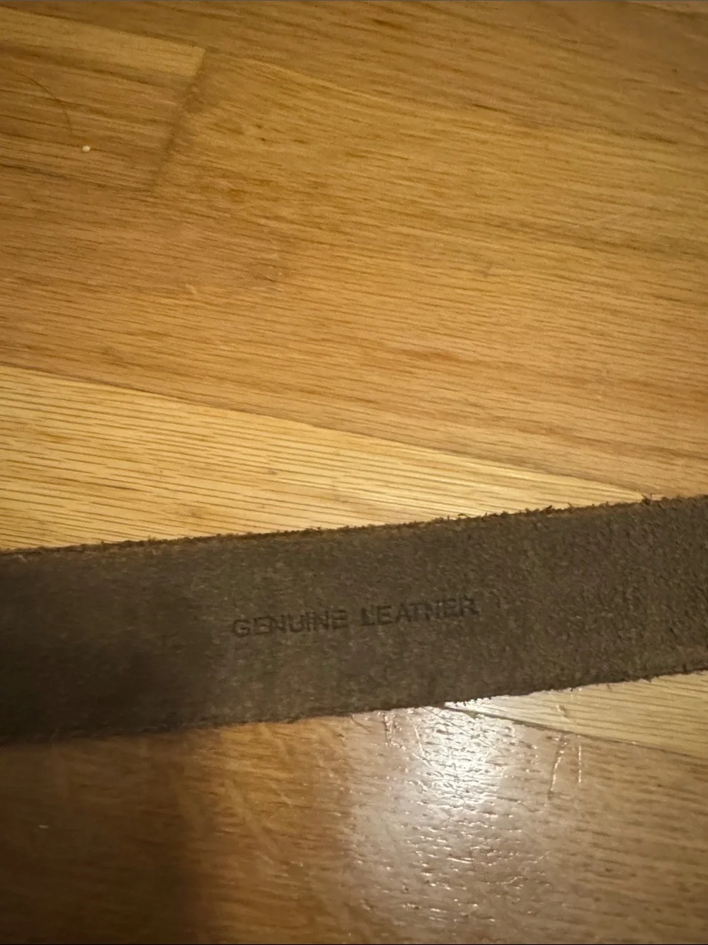 None brown leather
